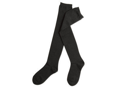 ロウOVERニーソ ブラック